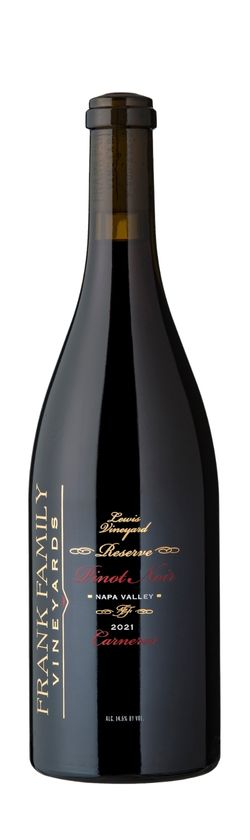 A bottle shot of Lewis Vineyard Pinot Noir