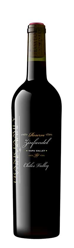A bottle of Frank Family Reserve wine
