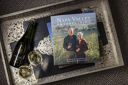 "Napa Valley Entertaining" Book on coffee table