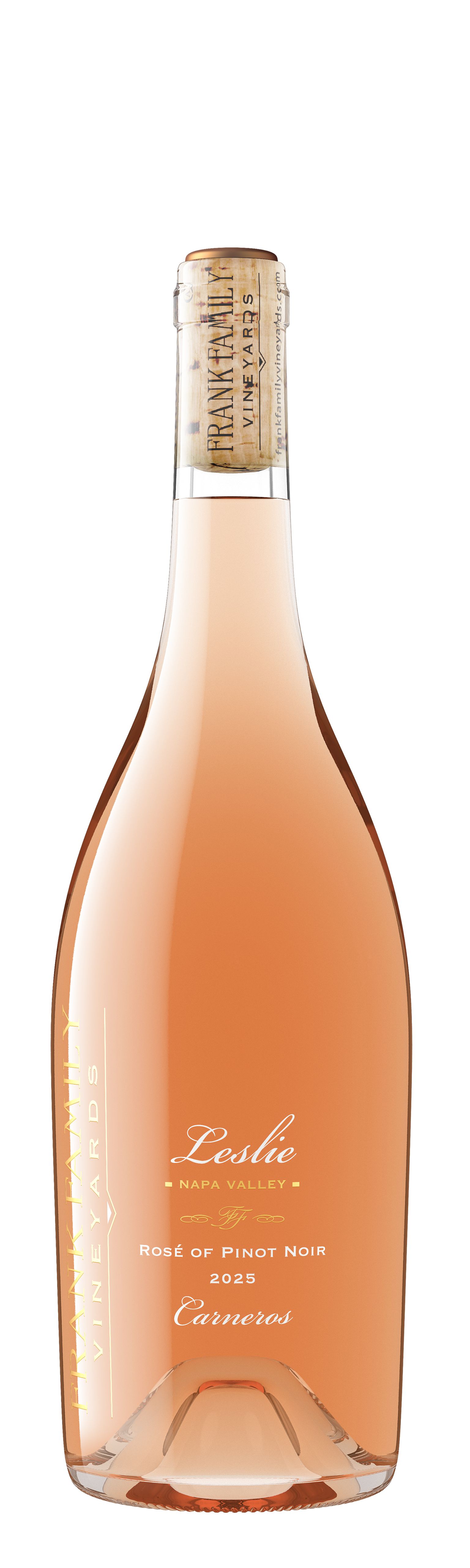 bottle shot of 2025 Leslie Rosé