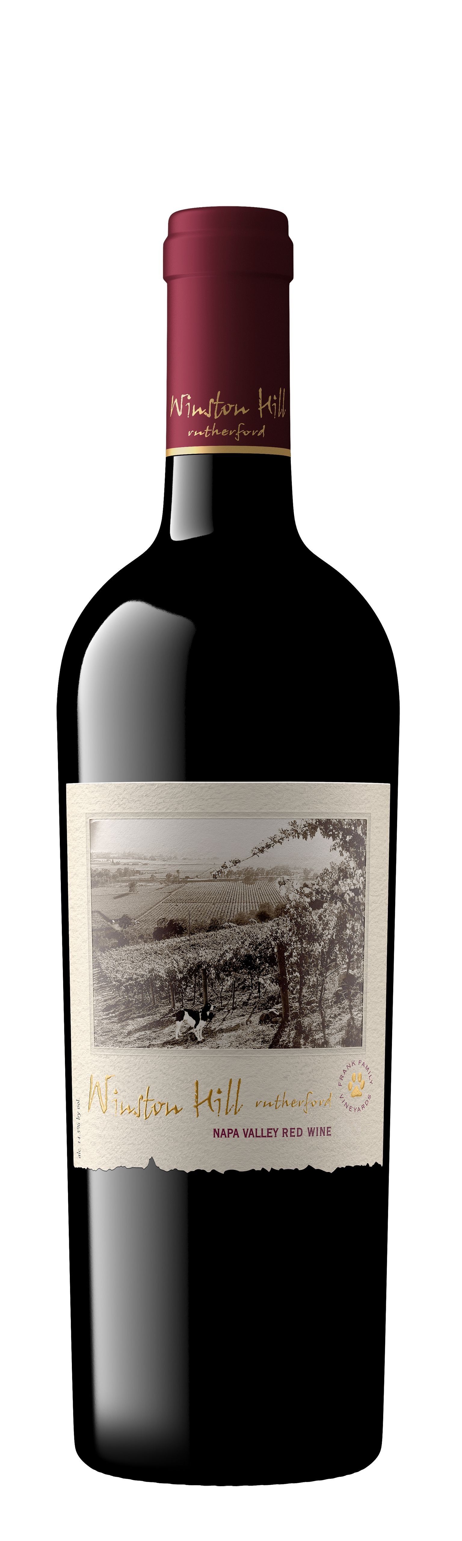 Bottle of 2016 Winston Hill Red Wine