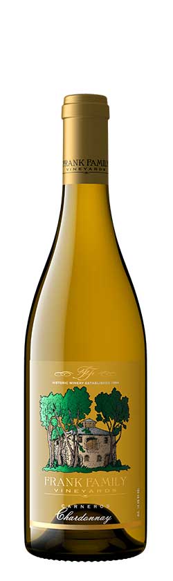 A bottle of Frank Family Carneros Chardonnay