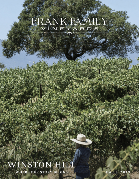 Frank Family Vineyards Magazine Cover Fall 2019